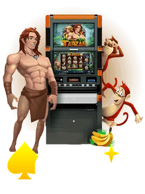 Máy slot cổ điển với biểu tượng hoa quả